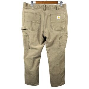 Carhartt Mens Relaxed Fit Carpenter Pants Tan 36x30